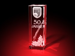 Jubiläumsgeschenk - 50 Jahre - Quader – GLASFOTO.COM